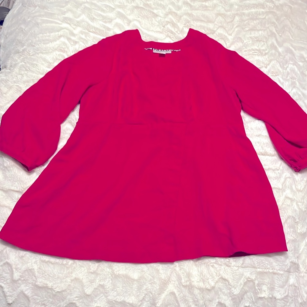 Motherhood Maternity Hot Pink Blouse size Medium
